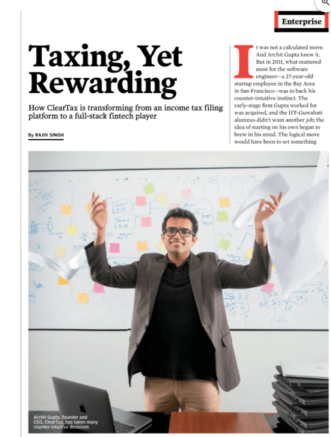 Corporate photography of Cleartap founder by dropdstudio